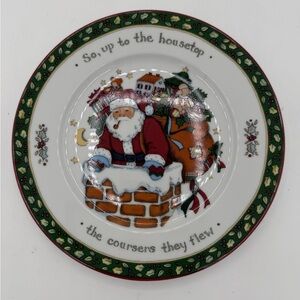 A Christmas Story “So,Up to the Housetop" Collectable Plate Susan Winget Santa